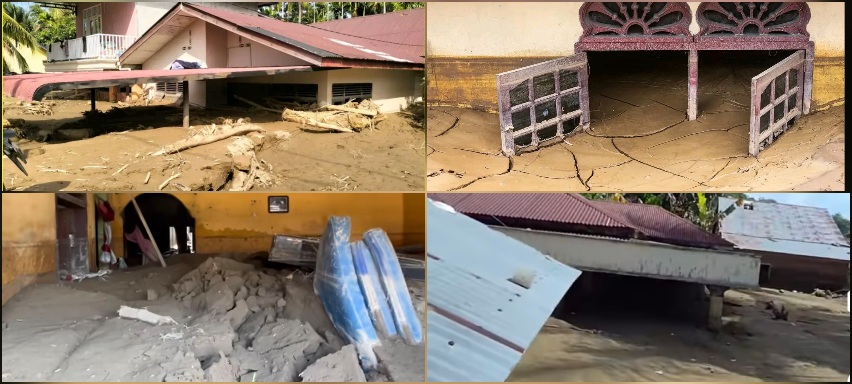 Lebih satu bulan pascabanjir bandang dan longsor melanda Aceh, warga korban bencana masih belum mampu membersihkan rumah mereka yang terkubur lumpur setinggi dua hingga empat meter. (Foto: Ist)