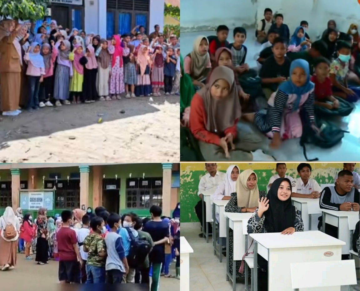 Hari pertama sekolah di sejumlah wilayah Aceh terdampak bencana banjir bandang dan longsor berlangsung dalam kondisi yang jauh dari kata normal, Senin (5/1). (Foto: Ist)