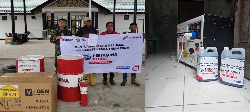 Pertamina Salurkan BBM 1.000 Genset Bantuan Kementerian ESDM di Wilayah Terdampak Bencana Aceh