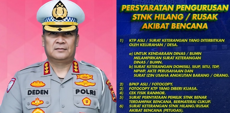 Ditlantas Polda Aceh Umumkan Persyaratan Urus STNK Hilang-Rusak Akibat Bencana