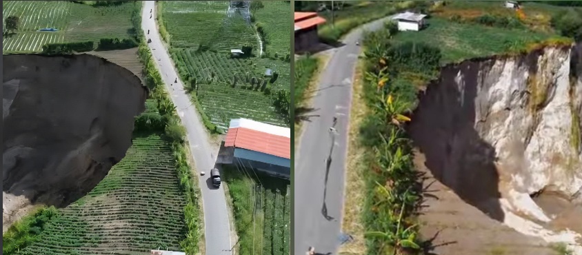 Tanah Amblas di Ketol Aceh Tengah Terus Meluas, Jalan Lintas Kabupaten Terancam Putus 