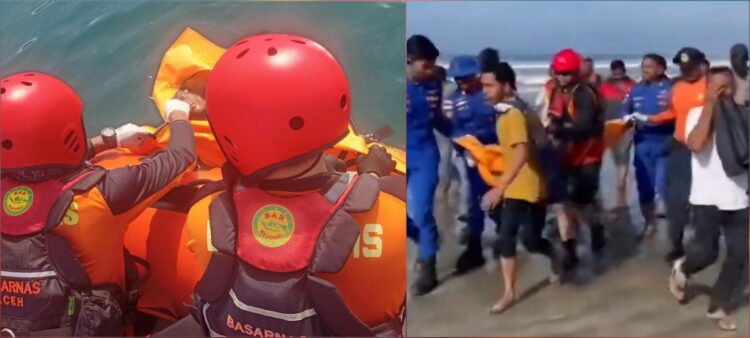 Seorang remaja asal Abdya yang hilang terseret arus laut di Pantai Krueng, Gampong Dayah Mamplam, Kecamatan Leupung, Aceh Besar, ditemukan dalam kondisi meninggal dunia, Ahad pagi (18/1). (Foto: Ist)