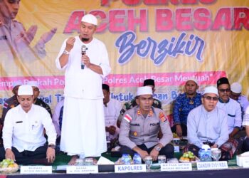 Polres Aceh Besar Gelar Zikir dan Doa Bersama untuk Korban Bencana