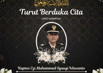 Danki Yonzipur 16/DA Kodam Iskandar Muda, Kapten Czi Muhammad Syaugi Ichwanto, meninggal dunia setelah mengalami kecelakaan tunggal usai menjalankan tugas kemanusiaan. (Foto: Ist)