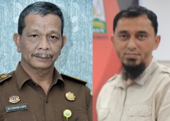 Kasi Penkum Kejati Aceh Ali Rasab Lubis SH dan Sekretaris Dinas PUPR Aceh Achmad Ricky Soehady ST MT. (Foto: Ist)