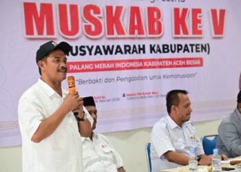 Wabup Aceh Besar Syukri A Jalil terpilih aklamasi sebagai Ketua PMI Kabupaten Aceh Besar periode 2026–2031 dalam Muskab ke-5 di Markas PMI Aceh Besar, Ingin Jaya, Jum'at siang (6/2). | INFOACEH.net Wabup Aceh Besar Syukri A Jalil terpilih aklamasi sebagai Ketua PMI Kabupaten Aceh Besar periode 2026–2031 dalam Muskab ke-5 di Markas PMI Aceh Besar, Ingin Jaya, Jum'at siang (6/2).