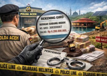 Ditreskrimsus Polda Aceh mulai mendalami dugaan penyimpangan pengelolaan dana umat yang mengalir ke rekening giro milik perkumpulan Berkah Sabang Indah (BSI) Krueng Raya, Kota Sabang. (Foto: Ilustrasi)