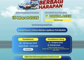 PLN UID Aceh membuka pendaftaran Program Mudik Gratis 2026 bagi masyarakat. (Foto: Ist)