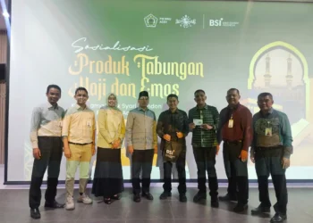 PW ISNU Aceh bekerja sama dengan BSI Aceh menggelar sosialisasi Tabungan Haji dan Tabungan Emas dalam program “Langkah Emas Berhaji Bersama BSI” di Gedung Landmark BSI Aceh, Selasa (3/3).