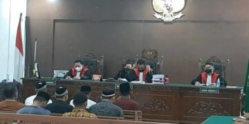 Sidang Pembacaan Vonis Terhadap Pembunuh Lima Ekor Gajah Digelar Di Pengadilan Negeri (pn) Calang, Aceh Jaya, Kamis (27/1)