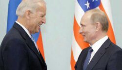 Presiden AS Joe Biden dan Presiden Rusia Vladimir Putin