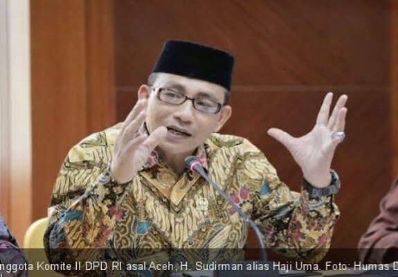 Anggota DPD RI Asal Aceh H Sudirman atau akrab disapa Haji Uma
