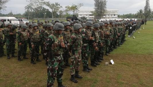 Korem 011/Lilawangsa menggelar apel kesiapan pengamanan VVIP, Rabu (8/2) dalam rangka kunjungan Presiden Joko Widodo ke Lhokseumawe dan Aceh Utara, pada Jum'at, 10 Februari 2023