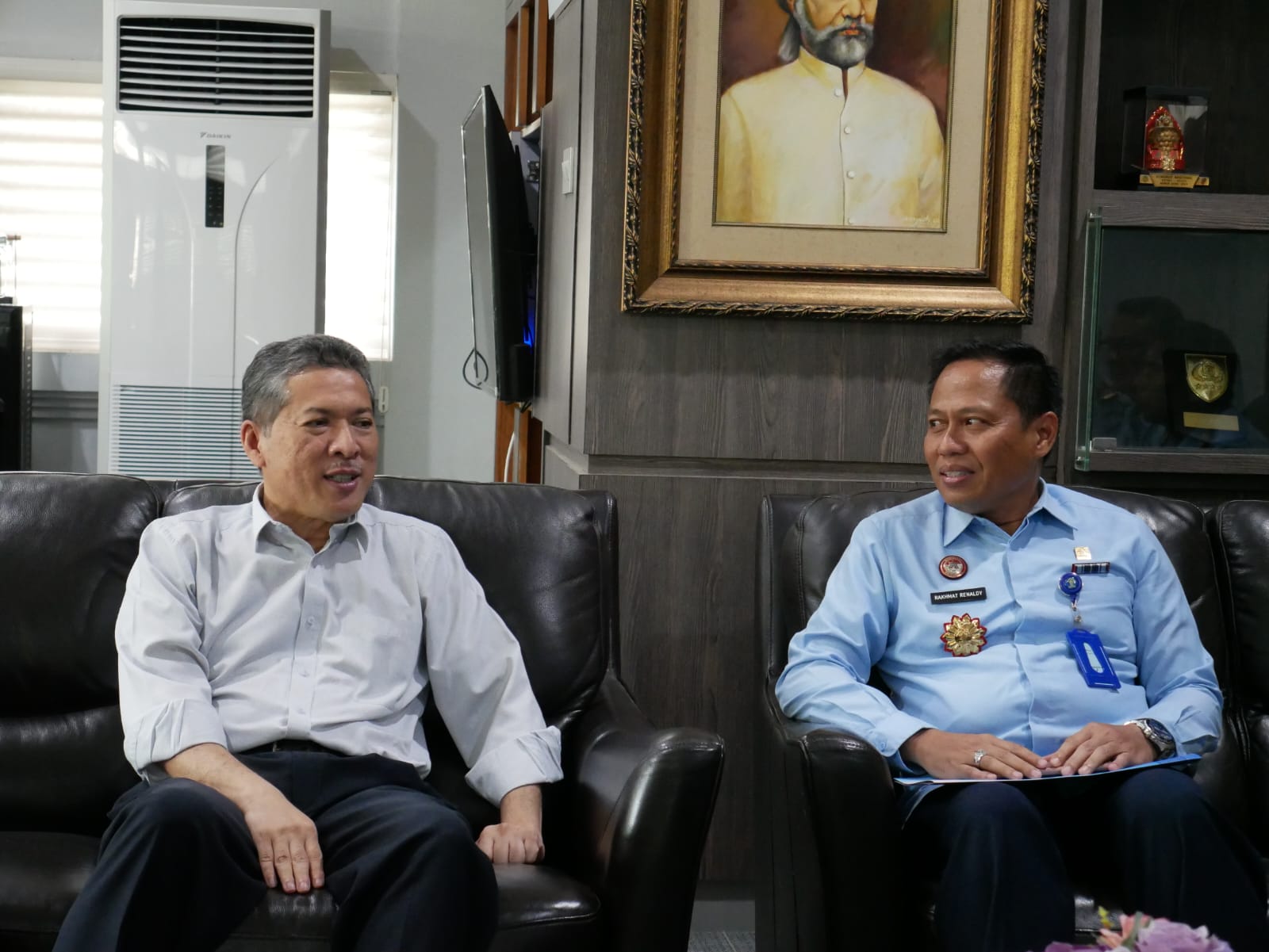 Plh Kakanwil Kemenkumham Aceh Rakhmat Renaldy melakukan audiensi dengan Rektor Universitas Syiah Kuala Prof Marwan