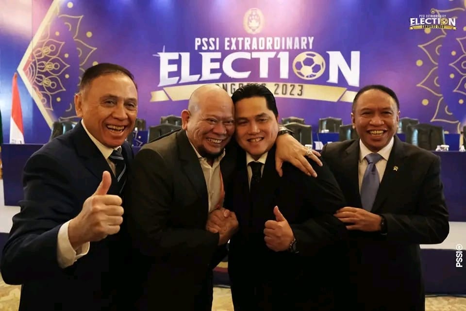 Hasil Kongres Luar Biasa PSSI, Kamis (16/2/2023) menetapkan Erick Thohir sebagai Ketua Umum PSSI periode 2023-2027