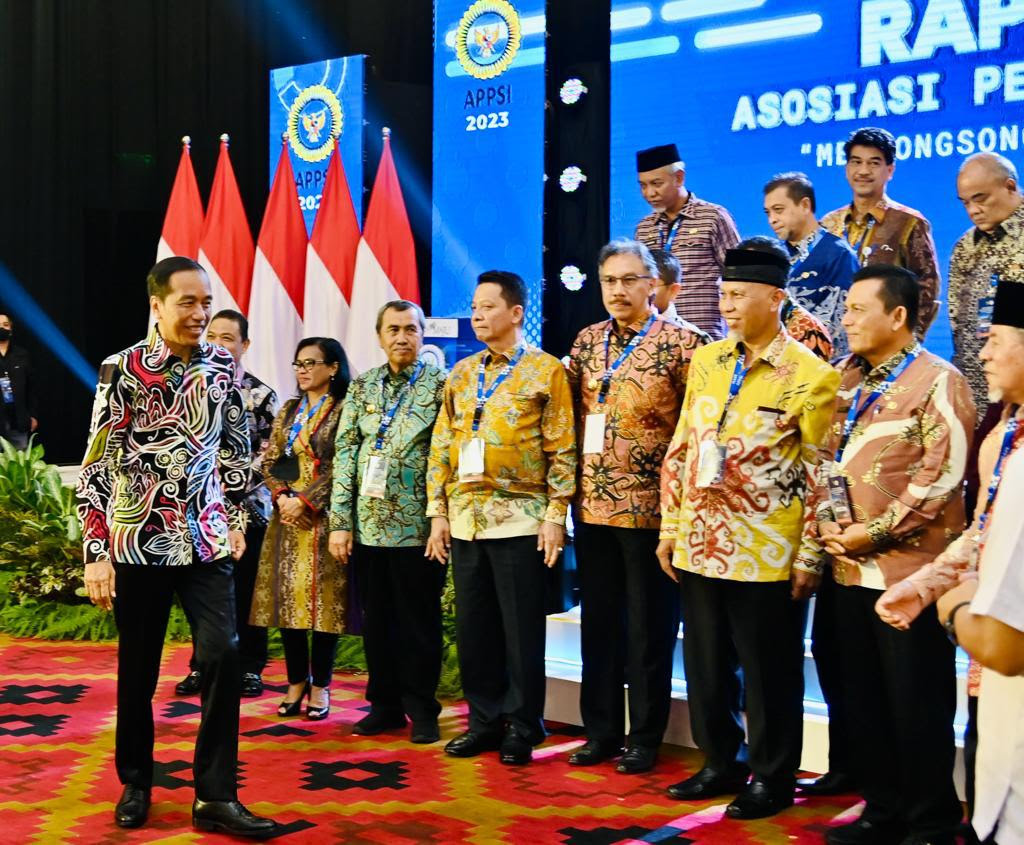 Pj Gubernur Aceh Achmad Marzuki saat menghadiri Rakernas APPSI Tahun 2023 di Balikpapan, Kalimantan Timur, Kamis (23/2)