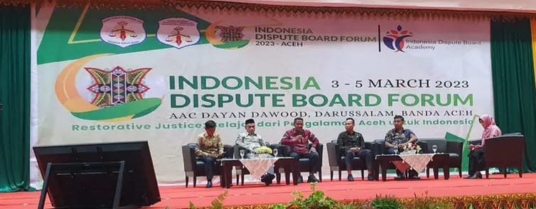 Indonesia Dispute Board Forum 2023 digelar di Gedung AAC Dayan Dawood Darussalam Banda Aceh, Jum'at (3/3)