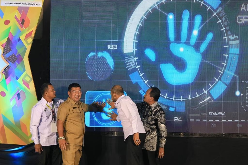 Pembukaan Aceh Travel Mart (ATM) 3.0 di Hotel Hermes Palace Banda Aceh, Rabu (8/3)