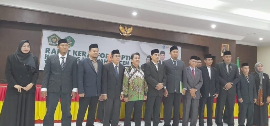Kopertais Wilayah V Aceh melantik Forum Pimpinan PTKIS di Aula Pascasarjana UIN AR-Raniry, Sabtu (18/3)
