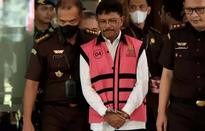 Menteri Komunikasi dan Informatika Jhonny G Plate ditetapkan sebagai tersangka oleh Kejaksaan Agung