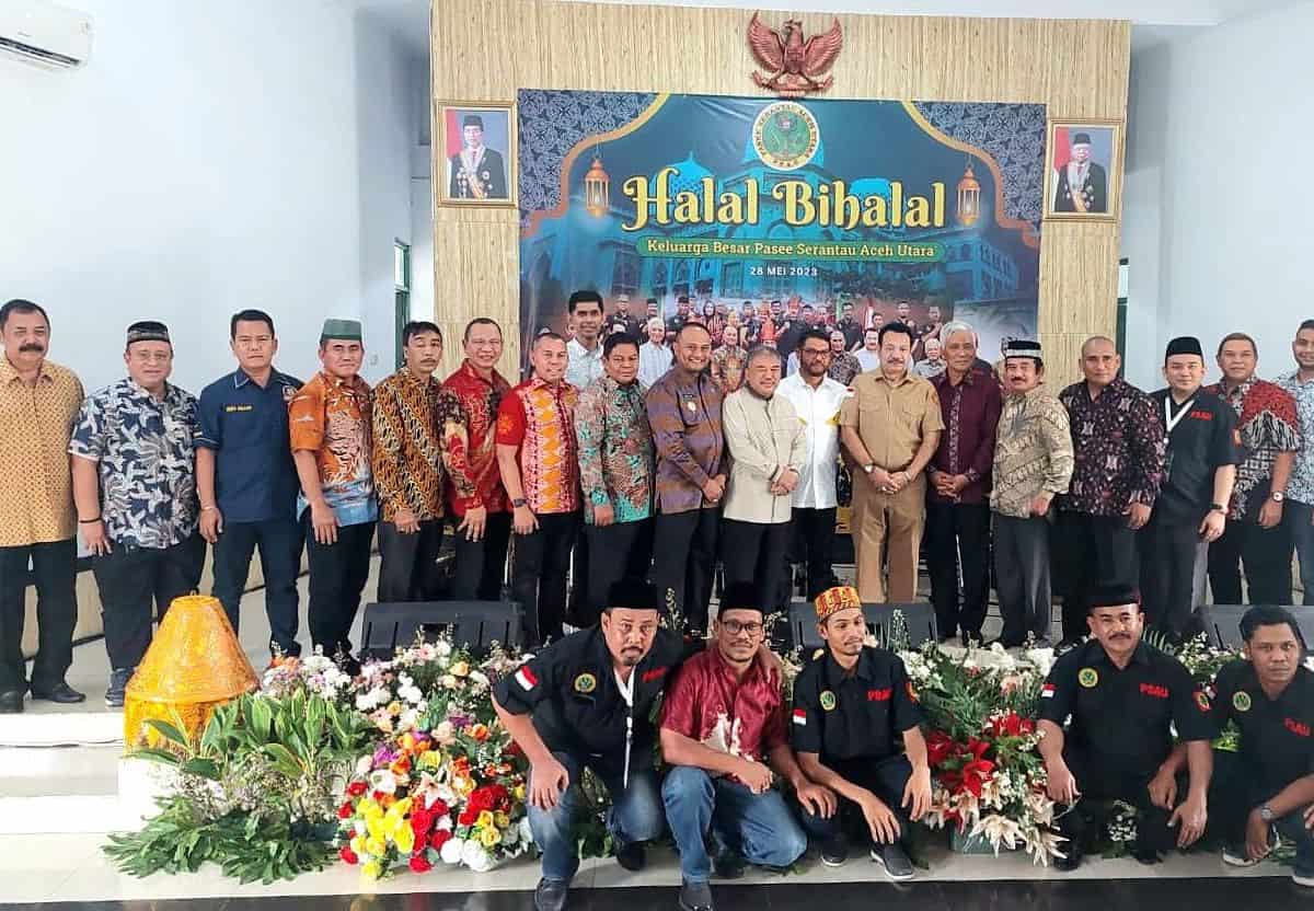 Pasee Serantau Aceh Utara (PSAU) melaksanakan halal bihalal di Mako YonZipur 11/D Matraman, Jakarta, Ahad (28/5)