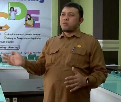 Kabid Pencegahan dan Pengendalian Penyakit (P2P) Dinas Kesehatan Aceh dr Iman Murahman Sp.KKLP