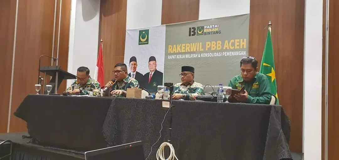 Rapat Kerja Wilayah DPW PBB Aceh di Ballroom Hotel Ayani, Banda Aceh pada 1 - 2 Juni 2023