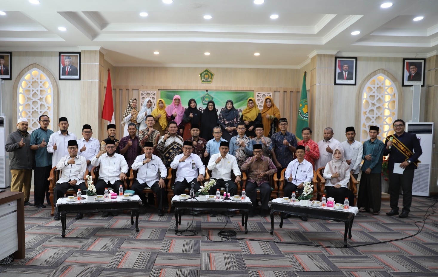 Kanwil Kemenag Aceh menggelar kegiatan Serap Aspirasi Tokoh/Ulama/Pimpinan Ormas Islam dan Kepemudaan Islam Aceh, di Aula Kanwil Kemenag setempat, Senin (19/6)
