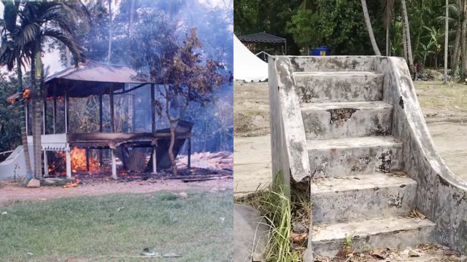 Sisa bangunan Rumoh Geudong di Gampong Bilie Aron Kecamatan Glumpang Tiga Kabupaten Pidie