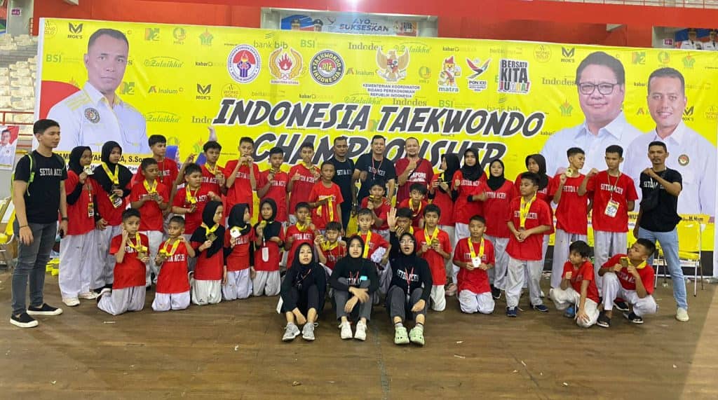 Tim Dojang Taekwondo Setda Aceh raih juara di ajang Indonesia Taekwondo Championship 2023