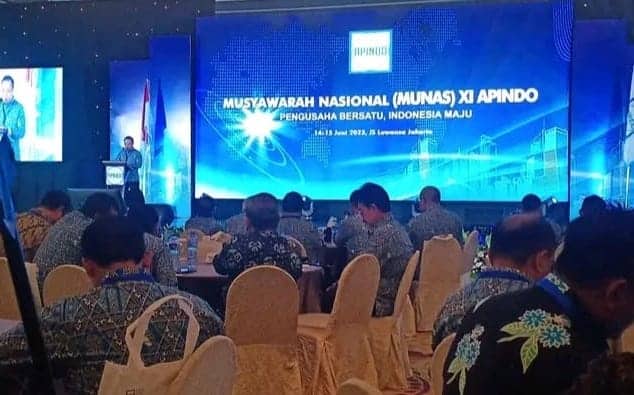 Munas XI APINDO di JS Luwansa Hotel, Jakarta, Kamis (15/6)