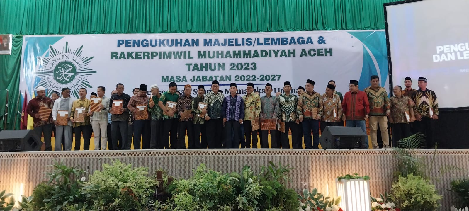 Pimpinan Wilayah Muhammadiyah (PWM) Aceh menggelar pelantikan pengurus majelis dan lembaga serta Rakernas di Gedung UCC Ahmad Dahlan Kampus Unmuha Aceh, Sabtu, 1 Juli 2023