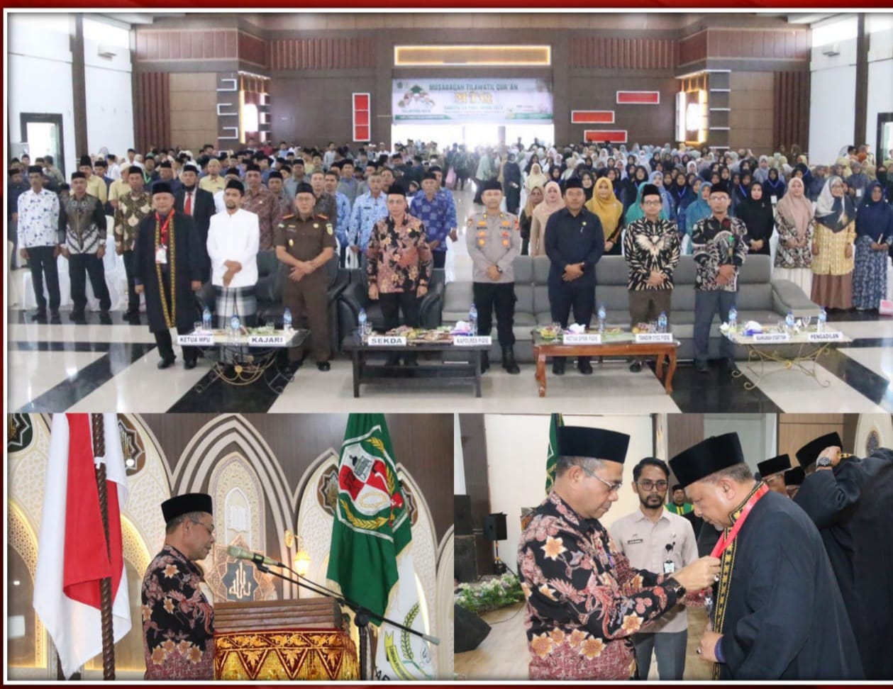 MTQ ke-36 tingkat Kabupaten Pidie dibuka oleh Pj Bupati Pidie diwakili Sekda H Idhami MSi di aula Pidie Convention Center (PCC), Kamis (6/7)
