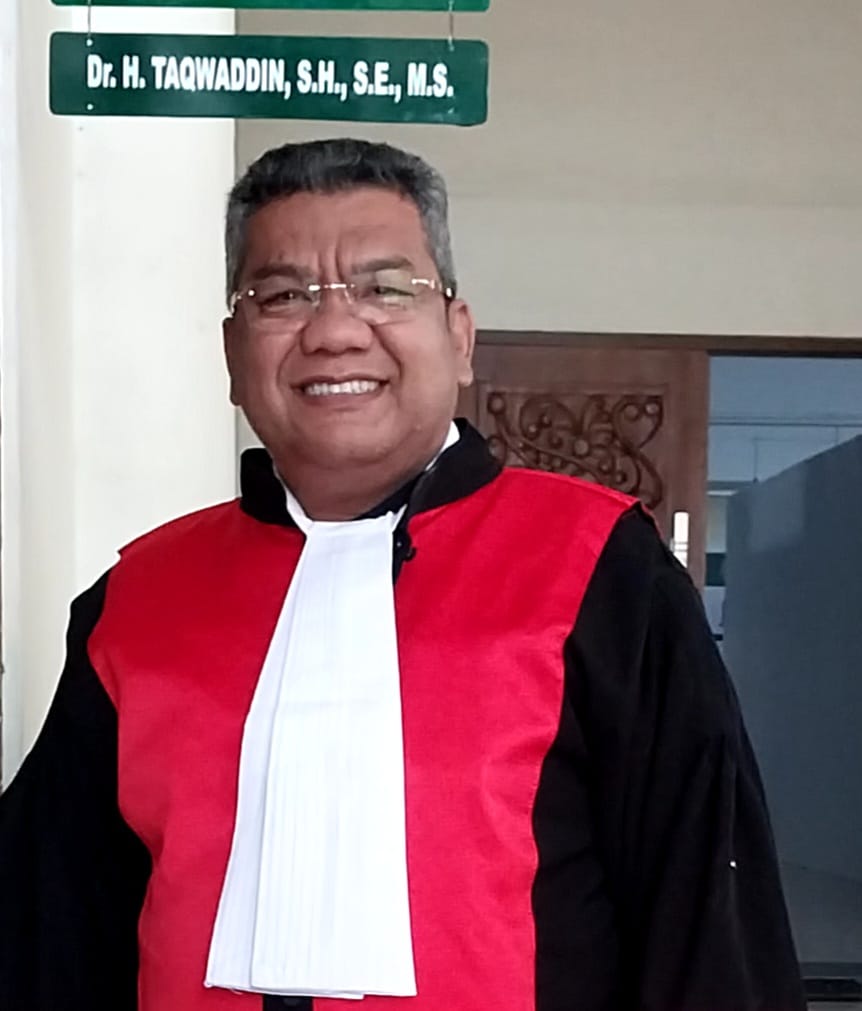 Hakim Tinggi Humas PT Banda Aceh Dr Taqwaddin Husin SH SE MS