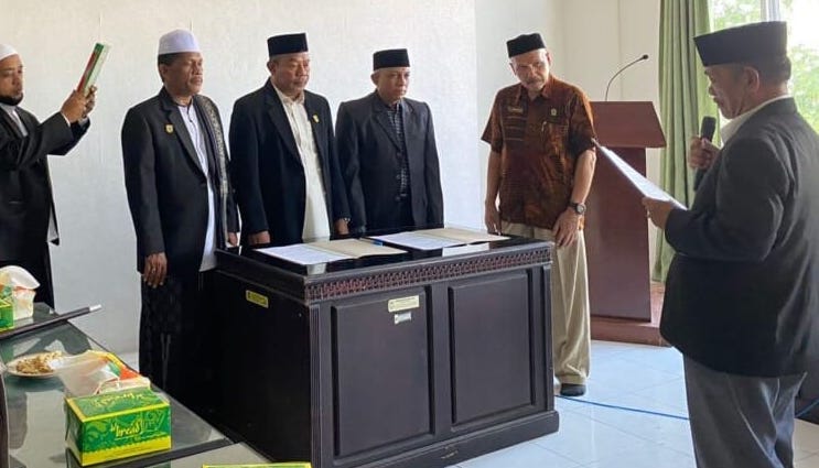etua MPU Kota Banda Aceh melantik Wakil Ketua I, II dan Anggota PAW