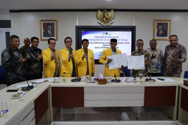 Dinas Peternakan Aceh menjalin kerja sama dengan Fakultas Pertanian Universitas Teuku Umar Aceh Barat, Sabtu (5/7)