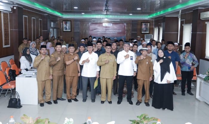 BPKP Perwakilan Aceh melaksanakan sosialisasi Masyarakat Pembelajar Anti Korupsi (MPAK) bagi pengelola kegiatan pembangunan prasarana dayah, Selasa (8/8)