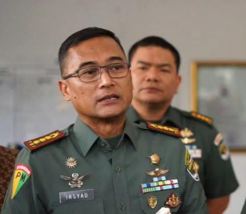 Komandan Polisi Militer Kodam (Danpomdam) Jaya Kolonel Cpm Irsyad Hamdie Bey Anwar
