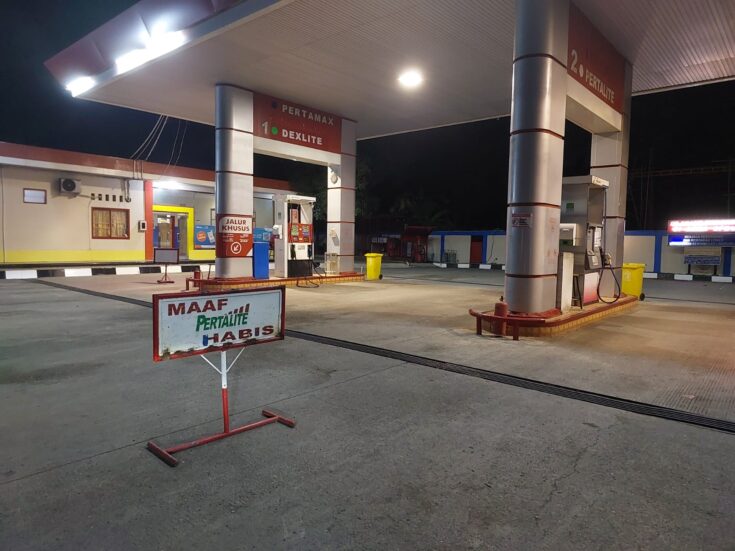 SPBU di Kota Banda Aceh yang tutup karena kehabisan stok BBM jenis Pertalite dan Pertamax