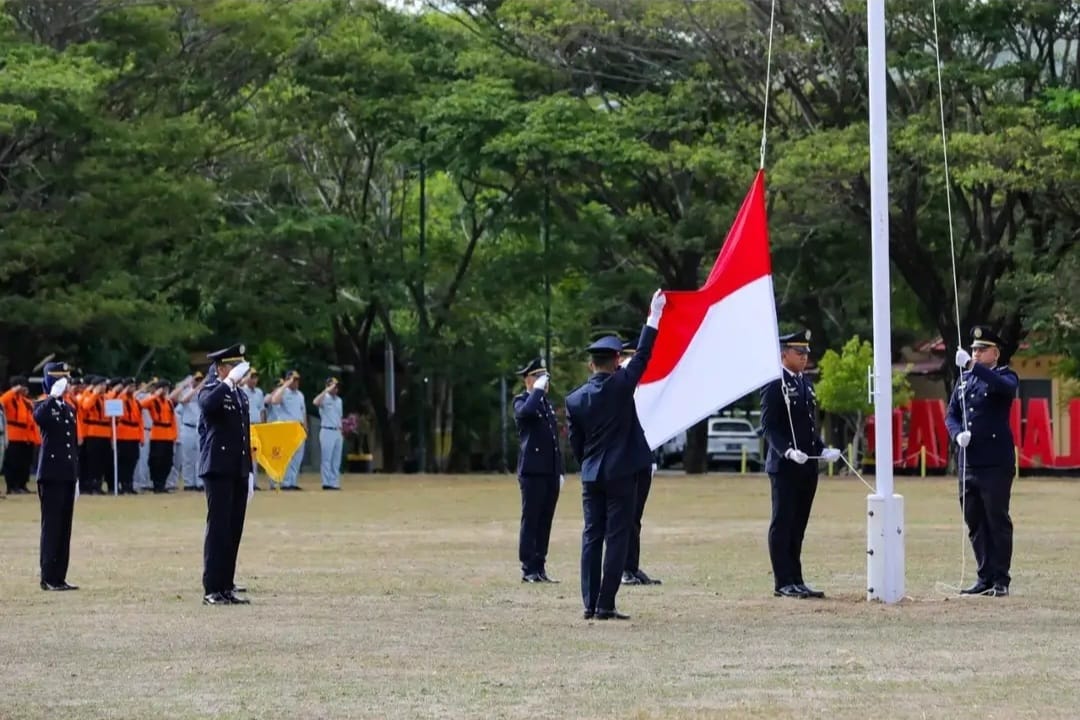Upacara peringatan Hari Perhubungan Nasional (Harhubnas) 2023 dilaksanakan di Politeknik Pelayaran (Poltekpel) Malahayati, Aceh Besar, Ahad (17/9)