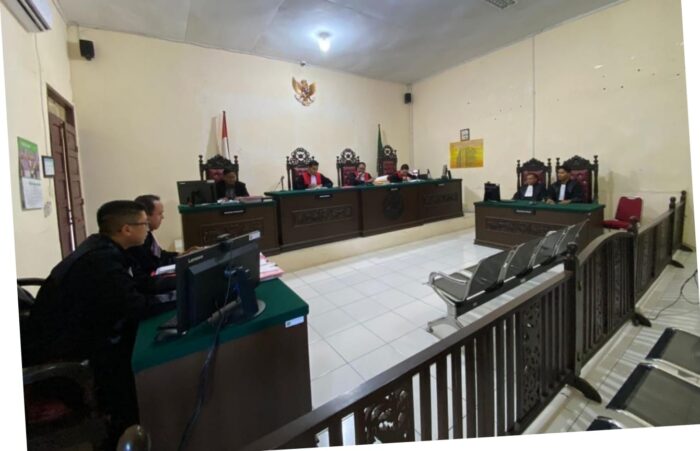 Sidang penyelundupan sabu seberat 149 kilogram jaringan internasional di PN Meureudu, Pidie Jaya. (Foto: Istimewa)