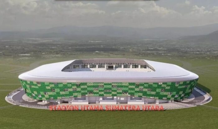 Stadion Utama untuk penyelenggaraan PON ke-21 tahun 2024 dibangun di Sumatera Utara senilai Rp 587 miliar