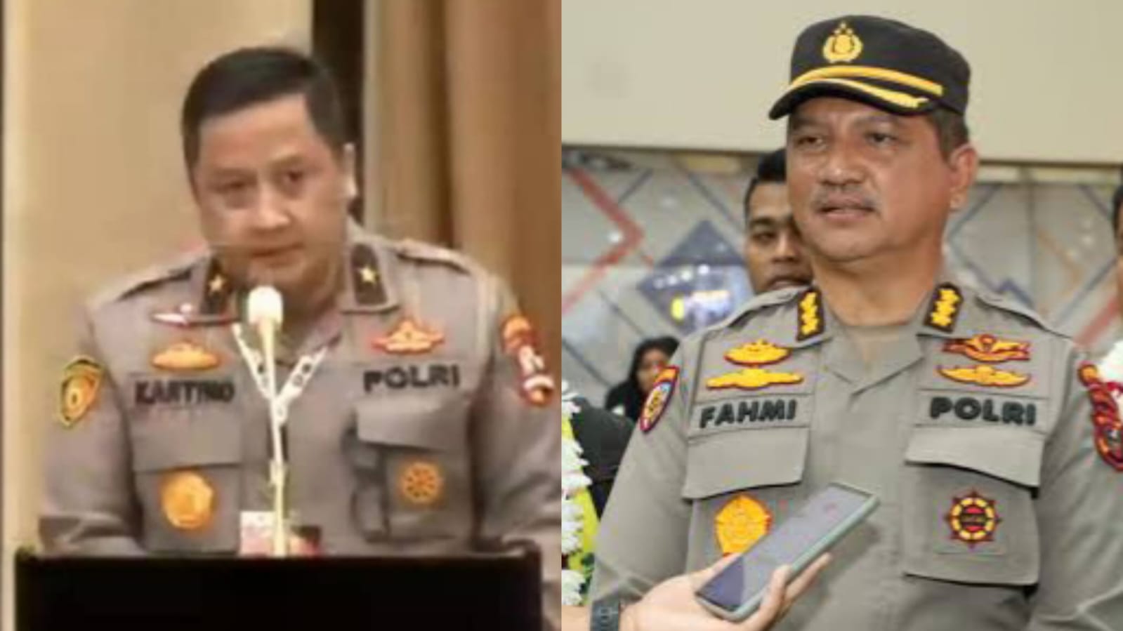 Irjen Pol Achmad Kartiko ditunjuk menjadi Kapolda Aceh, sedangkan Kombes Pol Armia Fahmi sebagai Wakapolda Aceh