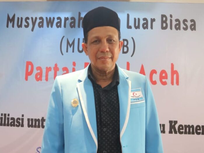 Ridwan Abubakar alias Nek Tu terpilih aklamasi sebagai Ketua Umum DPP Partai Darul Aceh (PDA) periode 2023-2028