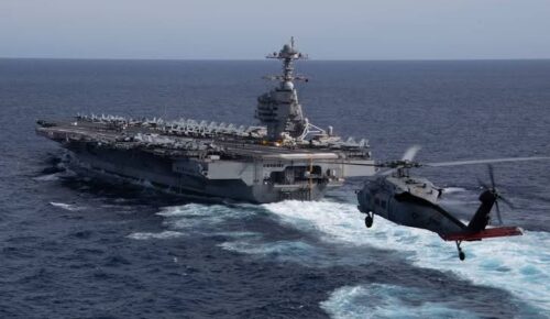 Amerika Serikat mengirimkan kapal induk penyerang dan jet tempur ke Mediterania Timur sebagai tanggapan atas serangan Hamas terhadap Israel
