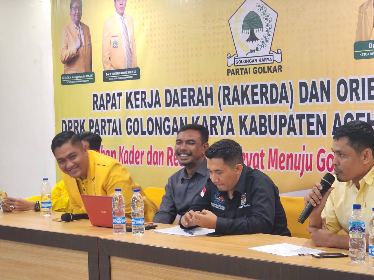 DPD II Partai Golkar Aceh Utara menggelar Rakerda dan Orientasi Baksl Caleg DPRK Partai Golkar Aceh Utara, Kamis (12/10) di Hotel Kuta Karang Lama Kota Lhokseumawe