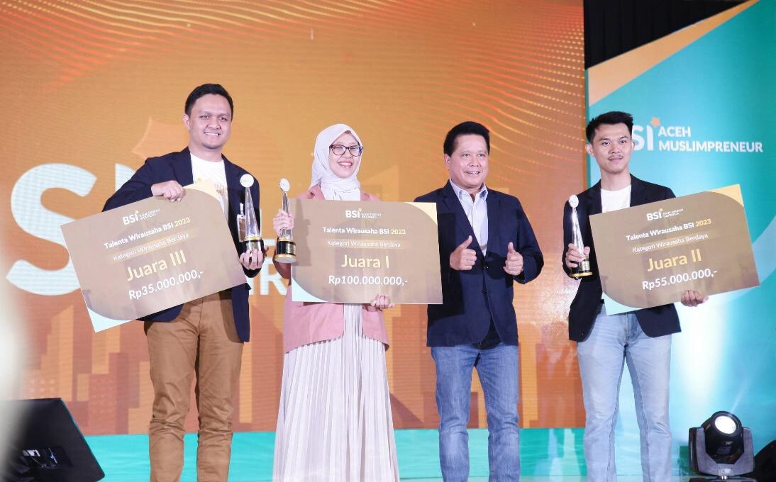 Direktur Utama BSI Hery Gunardi pada Awarding Talenta Wirausaha BSI dan BSI Aceh Muslimpreneur