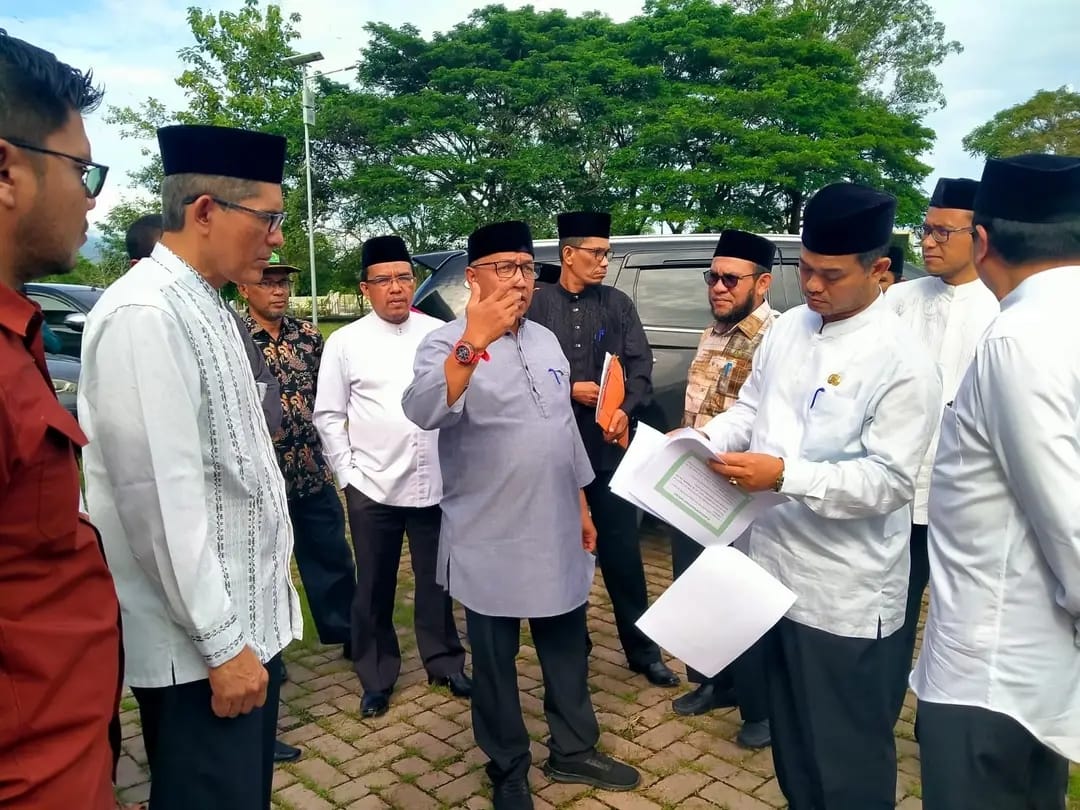 Tim Verifikasi Calon Tuan Rumah MTQ ke-37 Provinsi Aceh tahun 2025 berkunjung ke Kota Jantho, Jum'at pagi (17/11)