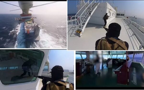 Sebuah kapal kargo pengusaha Israel dengan nama kapal Galaxy Leader disita oleh kelompok milisi Houthi Ansarullah Yaman di laut Merah pada Ahad, 19 November 2023