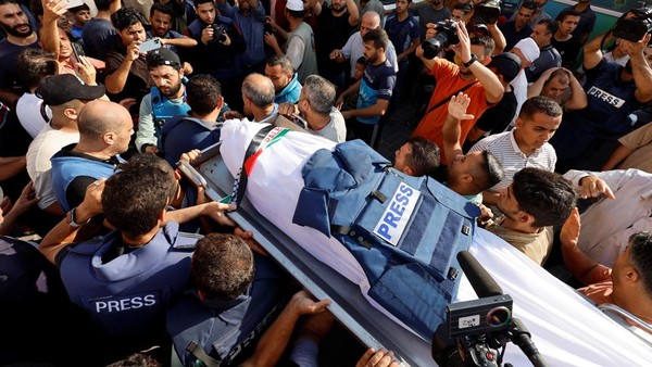 Puluhan jurnalis telah gugur terkena serangan Israel di Palestina dan Lebanon sejak serangan brutal Israel ke Gaza dimulai 7 Oktober lalu